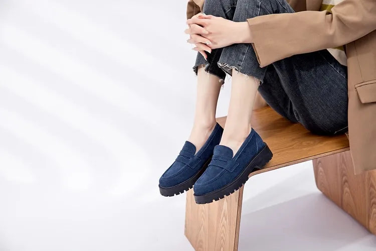 Mocassin femme style britannique
