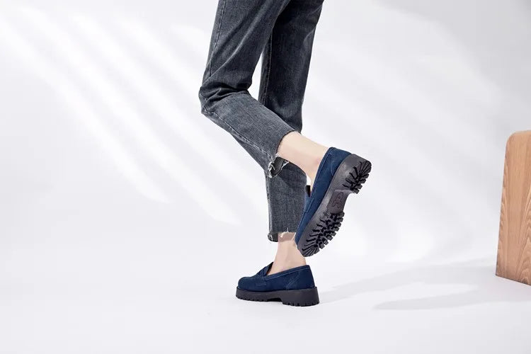 Mocassin femme style britannique