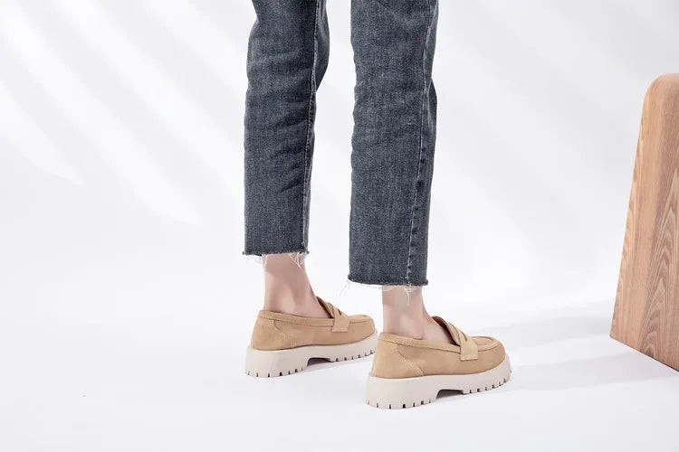 Mocassin femme style britannique