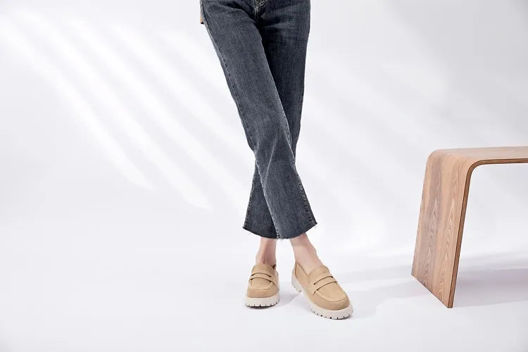 Mocassin femme style britannique
