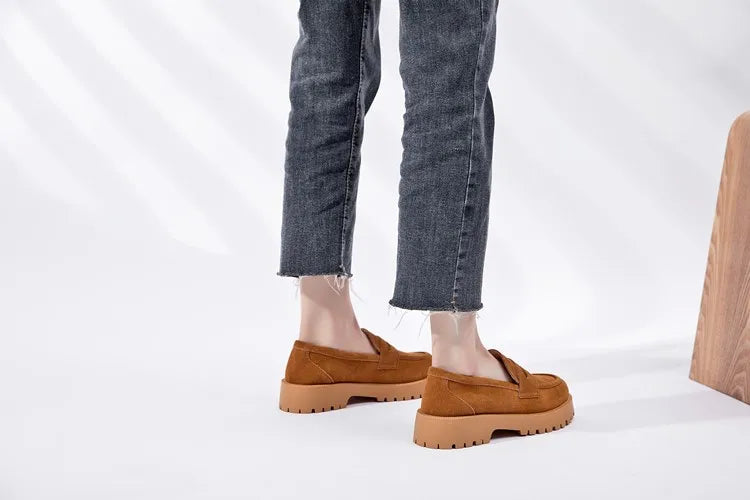 Mocassin femme style britannique